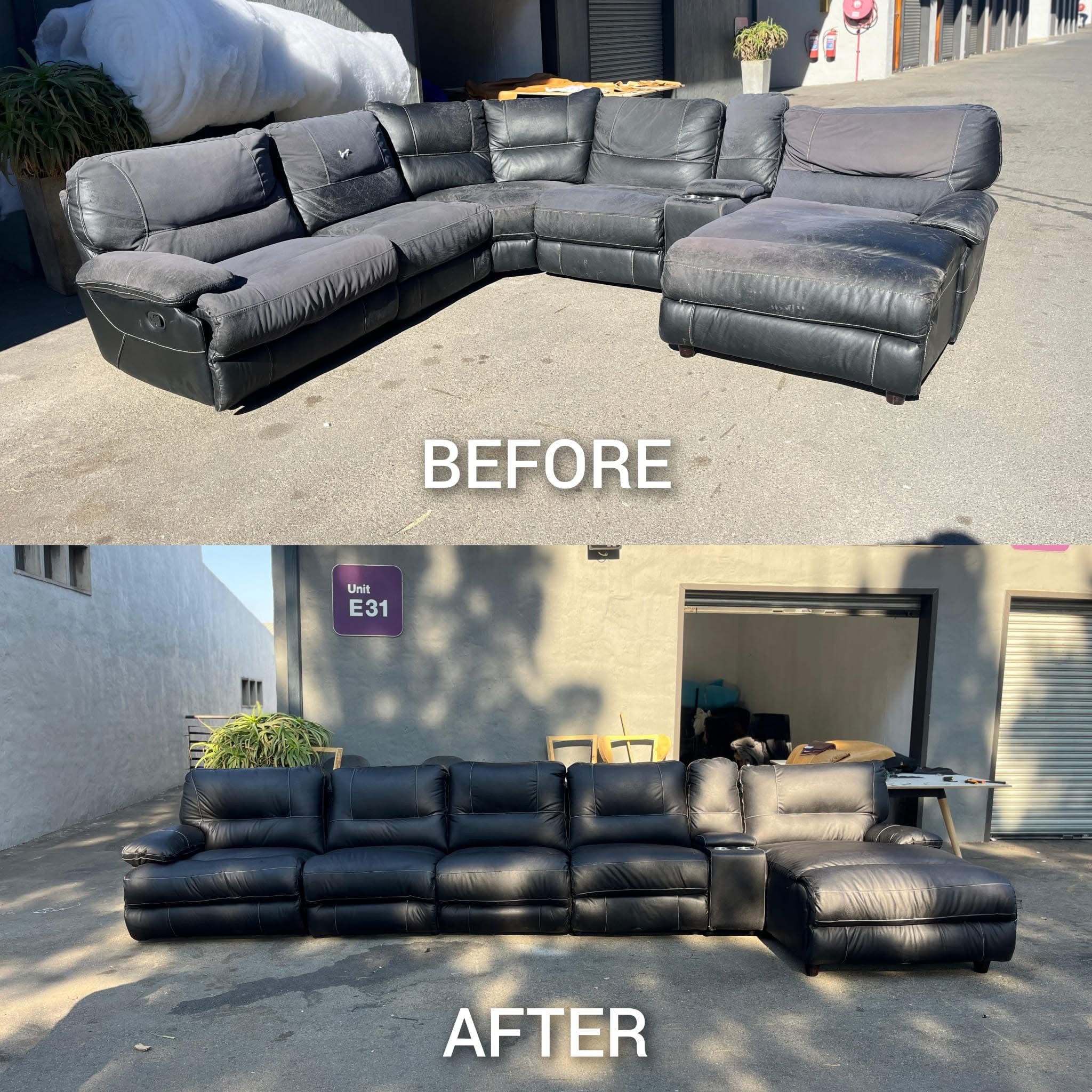 Buffalo-Leather Couch